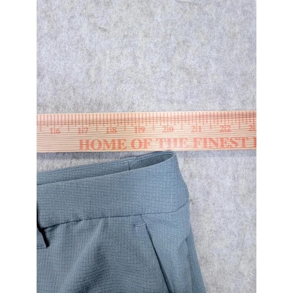 Lululemon Commission Short Men 40 Iron Blue Textured Grid Performance Golf